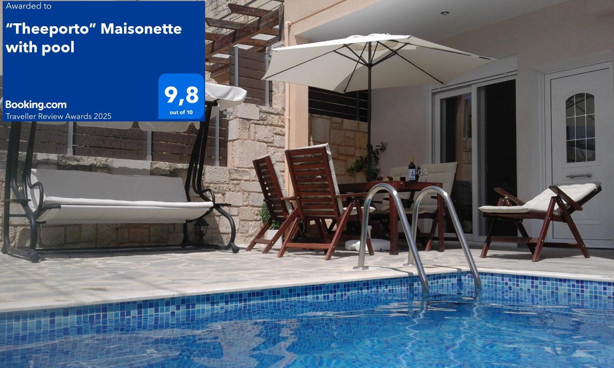Vakantiehuis “theeporto” Maisonette With Pool